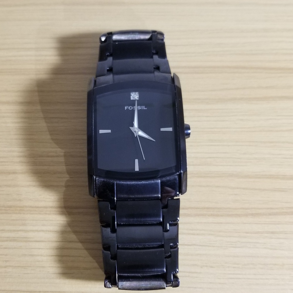 Black Fossil Watch